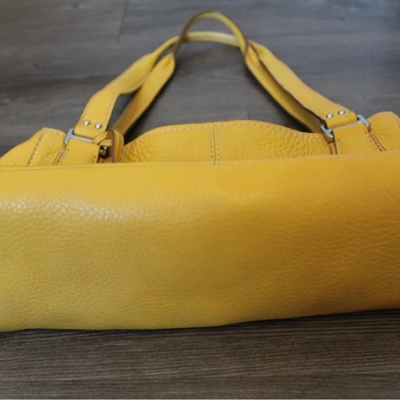 Vintage Fossil Yellow Y2K Shoulder Bag - Picture 5 of 9